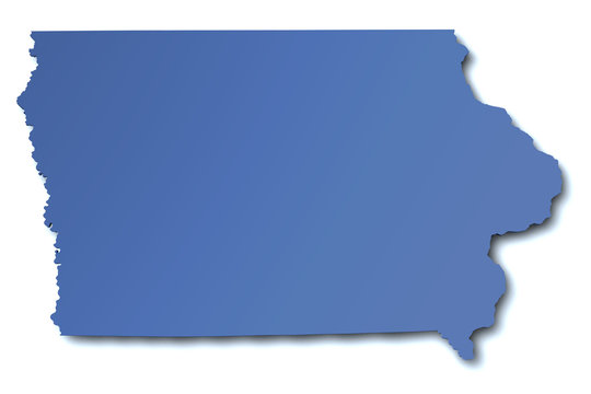 Karte von Iowa - USA