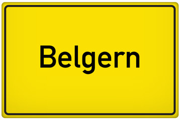 Ortseingangsschild der Stadt Belgern