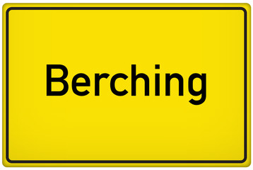 Ortseingangsschild der Stadt Berching