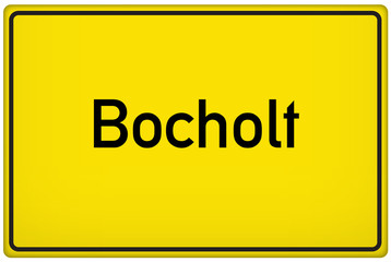 Ortseingangsschild der Stadt Bocholt