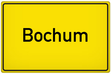 Ortseingangsschild der Stadt Bochum