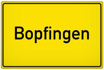 Ortseingangsschild der Stadt Bopfingen