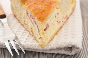 Ricotta cheese calzone.