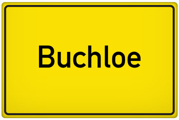 Ortseingangsschild der Stadt Buchloe