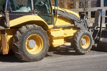 Fototapeta na wymiar Large Tires on Heavy Equipment