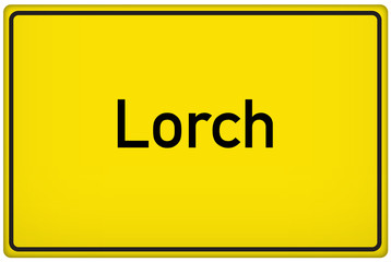Ortseingangsschild Lorch