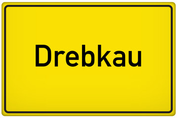 Ortseingangsschild der Stadt Drebkau