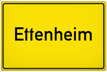Ortseingangsschild der Stadt Ettenheim