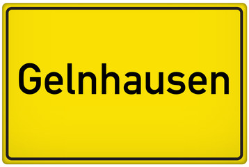 Ortseingangsschild der Stadt Gelnhausen