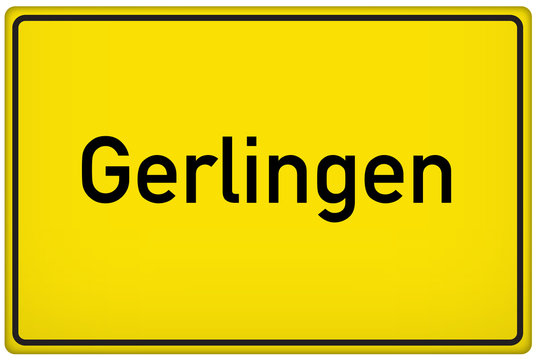 Ortseingangsschild der Stadt Gerlingen