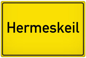 Ortseingangsschild der Stadt Hermeskeil
