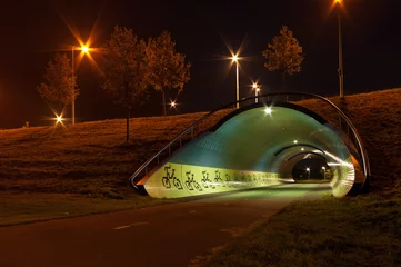 Papier Peint photo Tunnel tunnel for bicycles