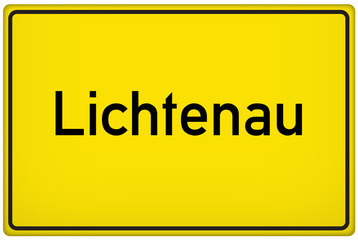 Ortseingangsschild der Stadt Lichtenau
