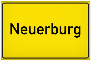Ortseingangsschild der Stadt Neuerburg