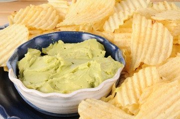 Potato chips and dip