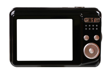 photo camera isolated on white background