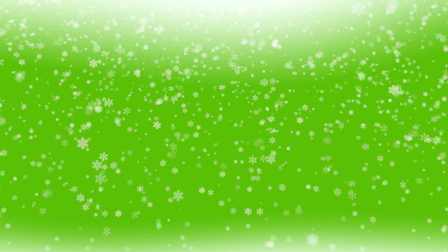 Green abstract snowy background