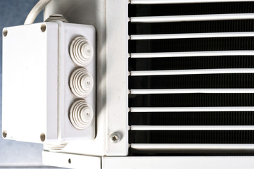 An electrical box with an air conditioner