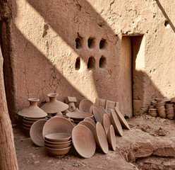Clay World. Pottery factory in Tamegroute, Morocco