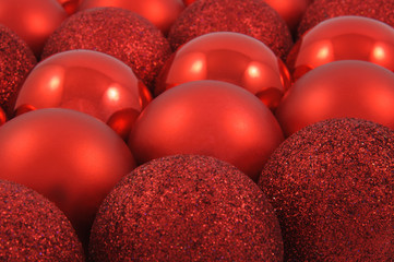 Red christmas balls