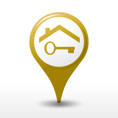 ic&ocirc;ne immobilier, logo immobilier