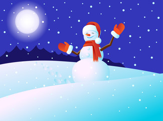 Naklejka premium Snowmen