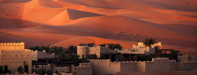 Fotobehang Abu Dhabi-woestijn © forcdan