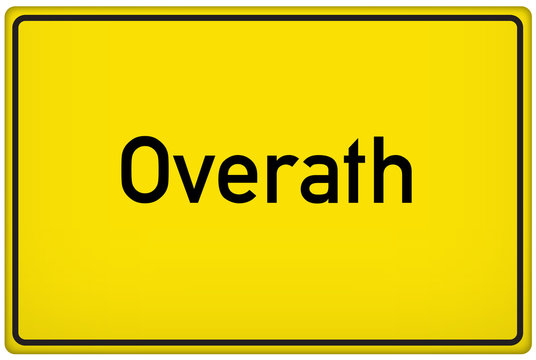 Ortseingangsschild der Stadt Overath