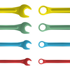 color steel spanners