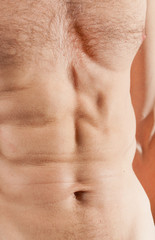 Naklejka premium man with a defined body