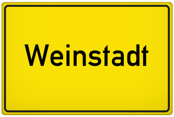 Ortseingangsschild Weinstadt