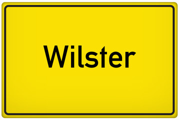 Ortseingangsschild der Stadt Wilster