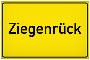 Ortseingangsschild der Stadt Ziegenrück