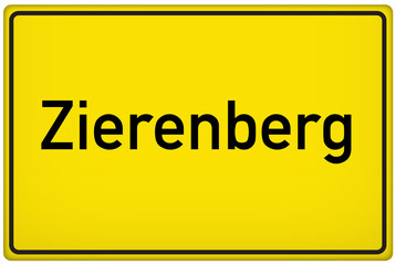 Ortseingangsschild der Stadt Zierenberg