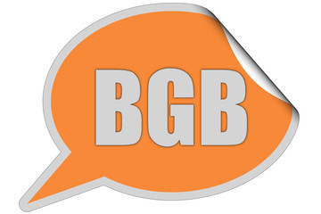SP-Sticker orange BGB