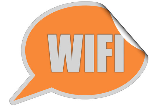 SP-Sticker orange curl oben WIFI-