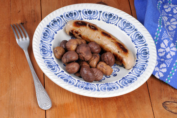 Le boudin blanc et les marrons