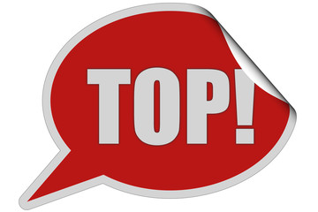 SP-Sticker rot curl oben TOP!
