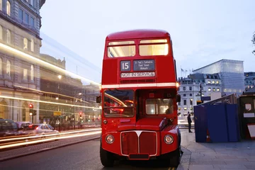Crédence de cuisine en verre imprimé Londres London Route Master Bus