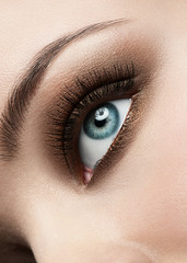 Fototapeta premium Woman eye with make-up