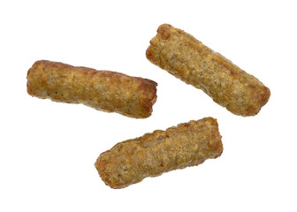 Browned breakfast sausages