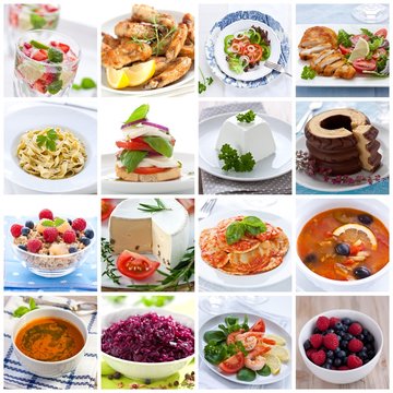 Collection of food images