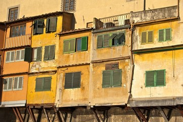 Fototapeta na wymiar Ponte Vecchio : Firenze, Italia - Florence, Italy