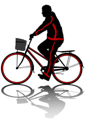Cyclist man