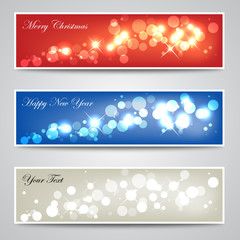 Abstract Sparkling Banner Collection