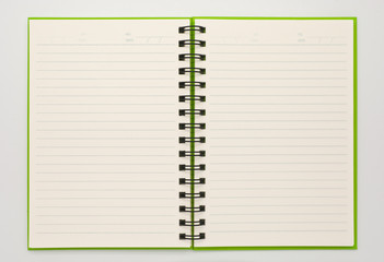 open notebook
