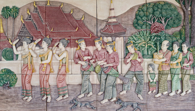 native culture Thai stucco