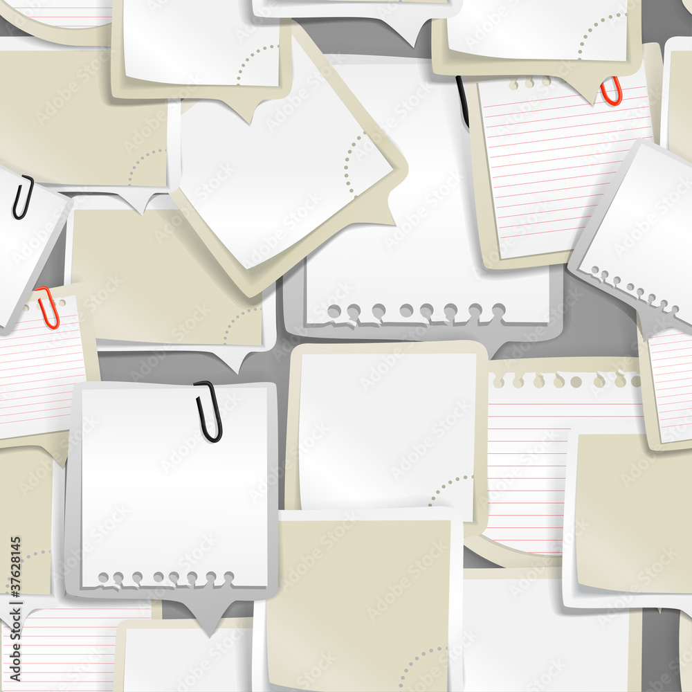 Poster paper text bubbles seamless background
