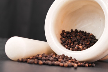 Peppercorn in Mortar