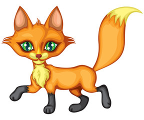 Running a little fox